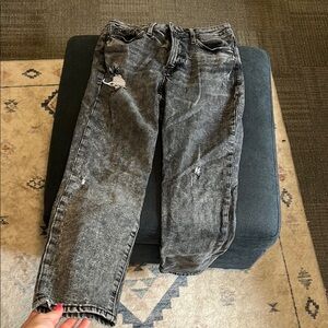 Stylish Distressed Gray Jeans